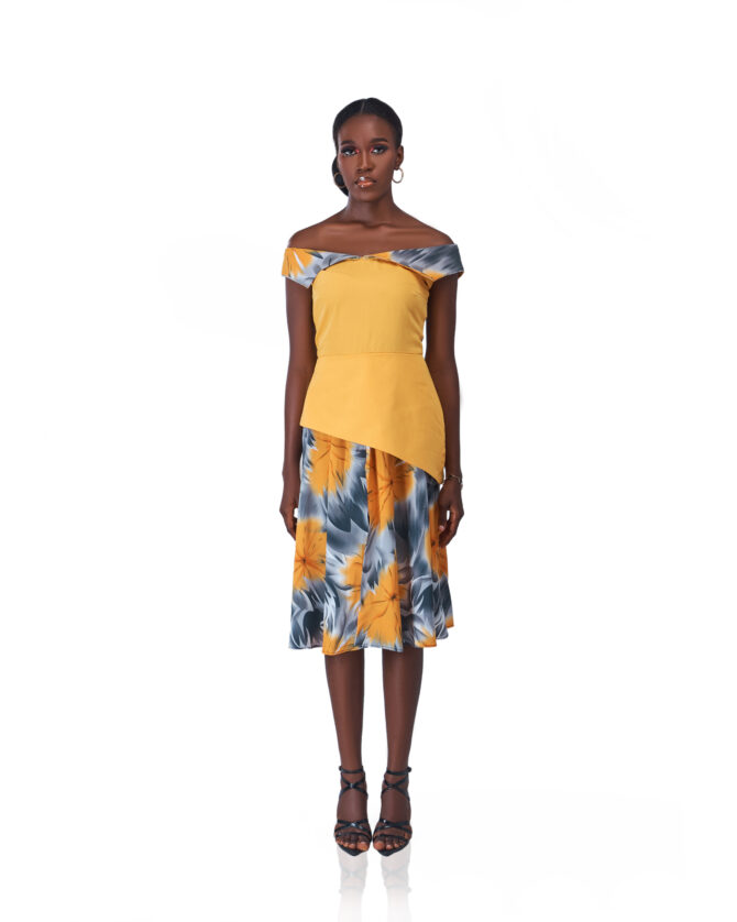 Yellow Flowery Dress - Image 2